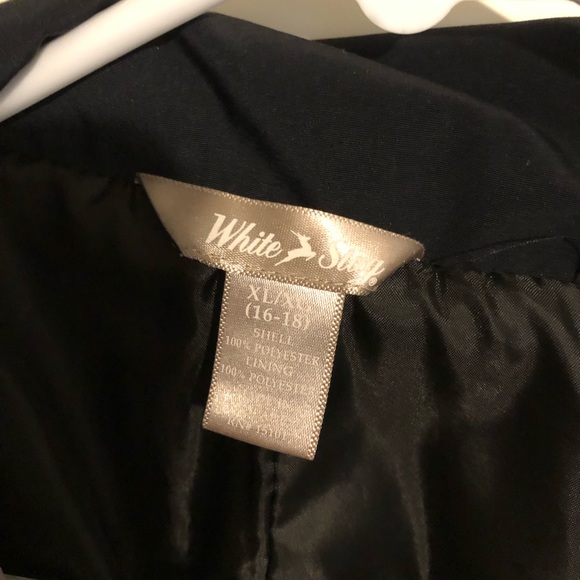 White Stag Wind/Rain Coat in Black and Tan, Size XL 12/14 - Picture 3 of 6